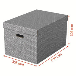 Esselte Home tárolódoboz L-es méret 3db szürke (628287)