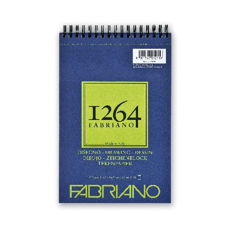Fabriano 1264 Drawing 180g A5 30lapos spirálkötött rajztömb Fabriano 1264 Drawing 180g A5 30lapos spirálkötött rajztömb