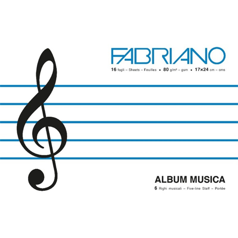Fabriano 17x24 cm 16 lap hangjegyfüzet Fabriano 17x24 cm 16 lap hangjegyfüzet