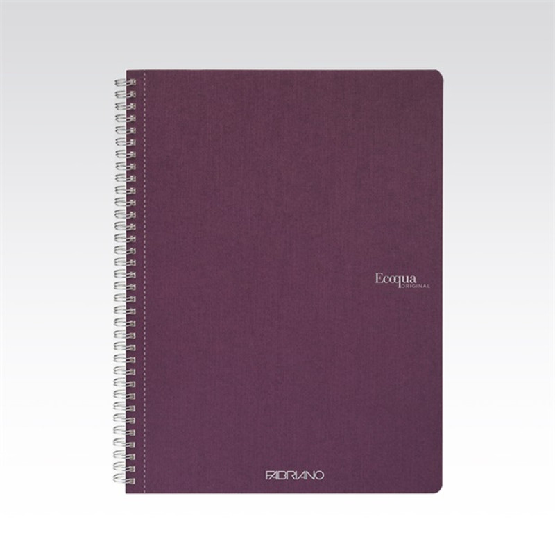 Fabriano Ecoqua A4 70lapos lila vonalas spirálfüzet Fabriano Ecoqua A4 70lapos lila vonalas spirálfüzet