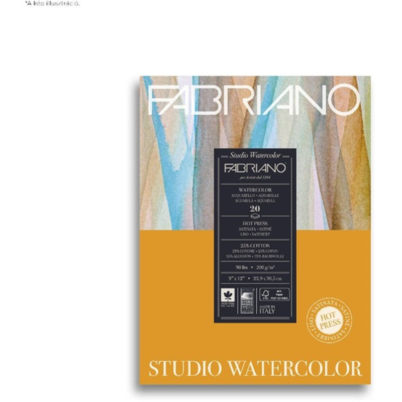Fabriano Watercolour Studio 200g 22,9x30,5cm 20lapos akvarell tömb Fabriano Watercolour Studio 200g 22,9x30,5cm 20lapos akvarell tömb