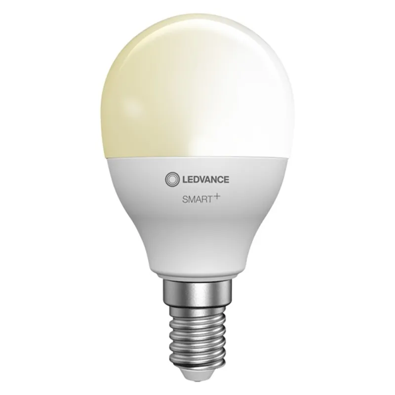 Ledvance Smart+ Bluetooth vezérlésű 5W 2700K E14, kisgömb alakú LED fényforrás Ledvance Smart+ Bluetooth vezérlésű 5W 2700K E14, kisgömb alakú LED fényforrás