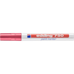 Lakkmarker 2-4mm, kerek Edding 750 piros