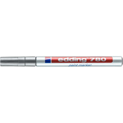 Lakkmarker 0,8mm, kerek Edding 780 ezüst