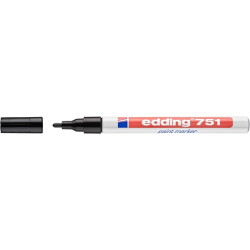 Lakkmarker 1-2mm, kerek Edding 751 fekete