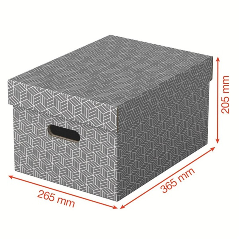 Esselte Home M méret 3db/csomag szürke tárolódoboz Esselte Home M méret 3db/csomag szürke tárolódoboz