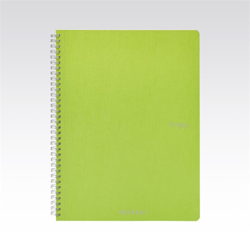 Fabriano Ecoqua A4 70lapos világoszöld sima spirálfüzet Fabriano Ecoqua A4 70lapos világoszöld sima spirálfüzet