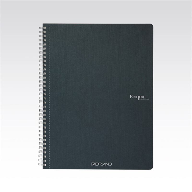 Fabriano Ecoqua A4 70lapos sötétzöld sima spirálfüzet Fabriano Ecoqua A4 70lapos sötétzöld sima spirálfüzet