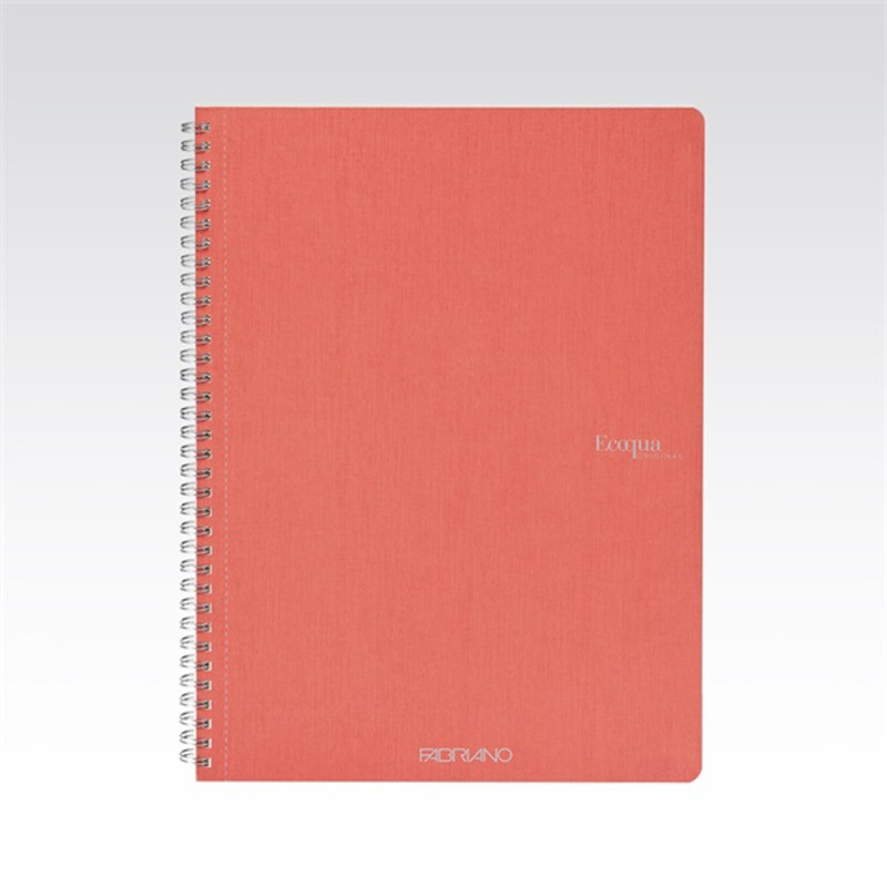 Fabriano Ecoqua A4 70lapos korall kockás spirálfüzet Fabriano Ecoqua A4 70lapos korall kockás spirálfüzet