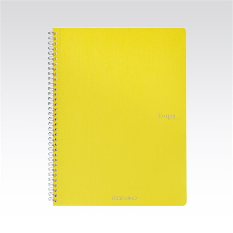 Fabriano Ecoqua A4 70lapos sárga vonalas spirálfüzet Fabriano Ecoqua A4 70lapos sárga vonalas spirálfüzet