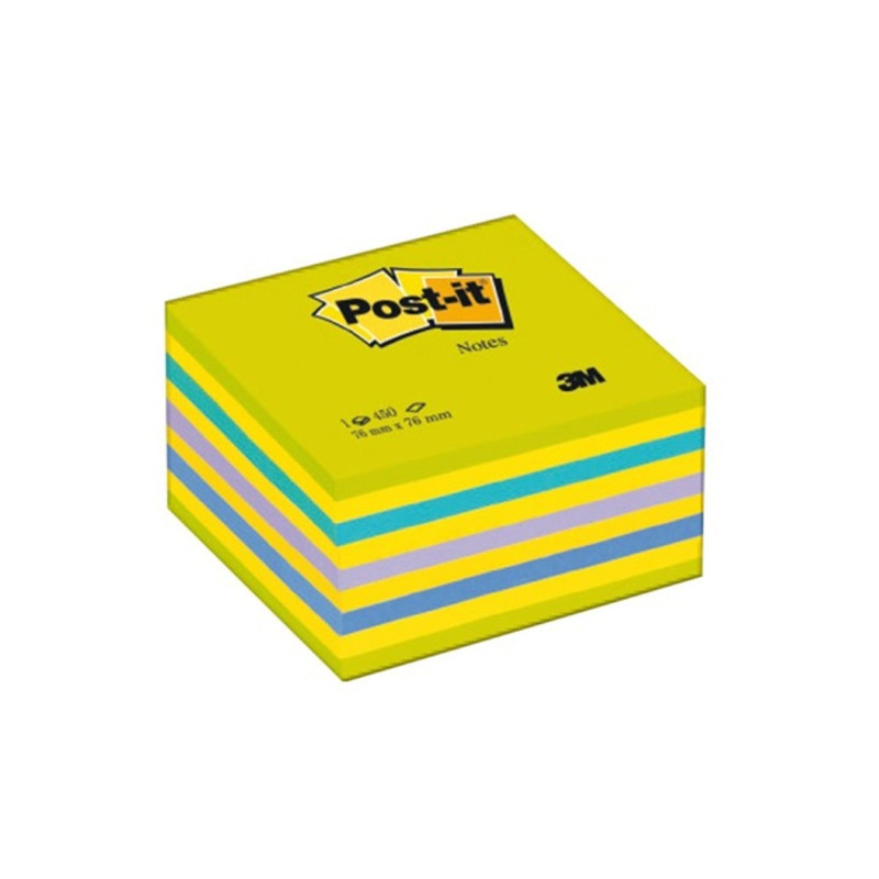 3M Post-it neon kék/zöld 76x76mm 450 lapos öntapadó kockatömb 3M Post-it neon kék/zöld 76x76mm 450 lapos öntapadó kockatömb