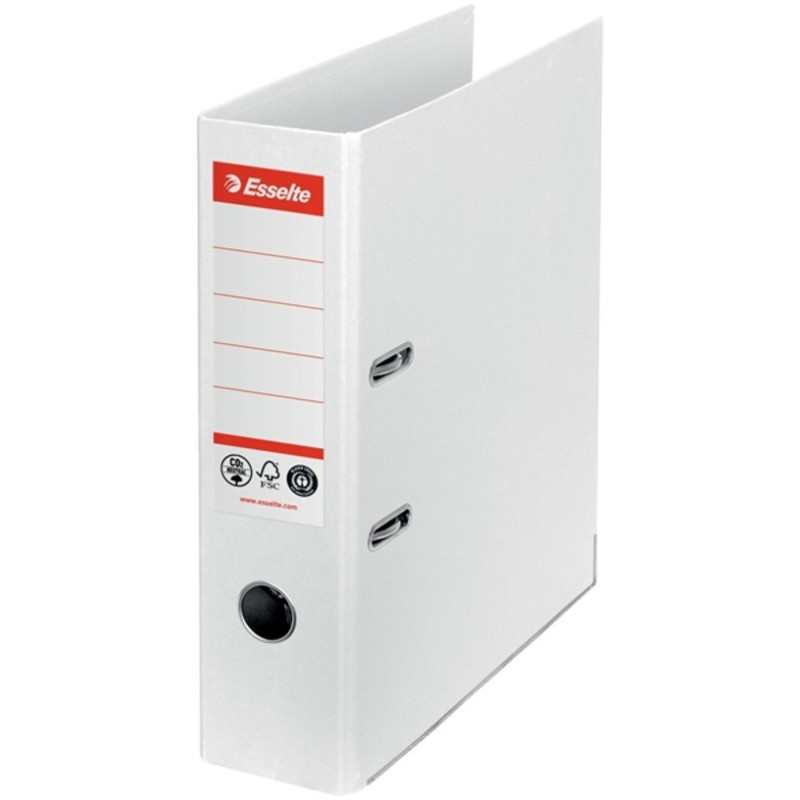 ESSELTE "No.1" iratrendező, 75 mm, A4, Co2-semleges, élvédő sínnel, fehér ESSELTE "No.1" iratrendező, 75 mm, A4, Co2-semleges, élvédő sínnel, fehér