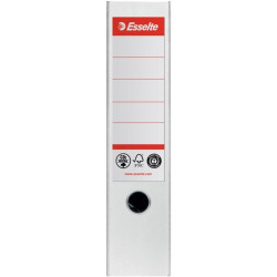 ESSELTE "No.1" iratrendező, 75 mm, A4, Co2-semleges, élvédő sínnel, fehér