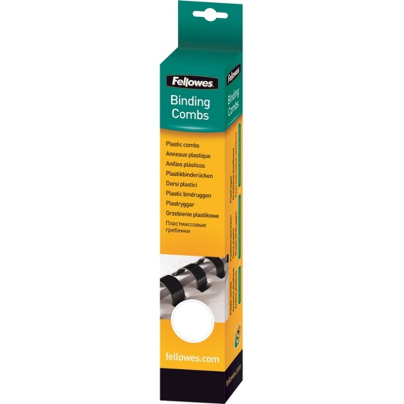 Fellowes 6mm 25db-os 10-20lapos fehér műanyag spirál Fellowes 6mm 25db-os 10-20lapos fehér műanyag spirál