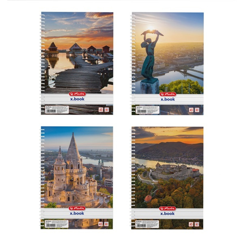 Herlitz City A5 80lapos vonalas spirálfüzet Herlitz City A5 80lapos vonalas spirálfüzet