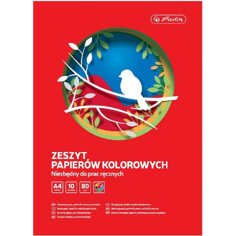 Herlitz A4 10 lap fényes kivágópapír Herlitz A4 10 lap fényes kivágópapír