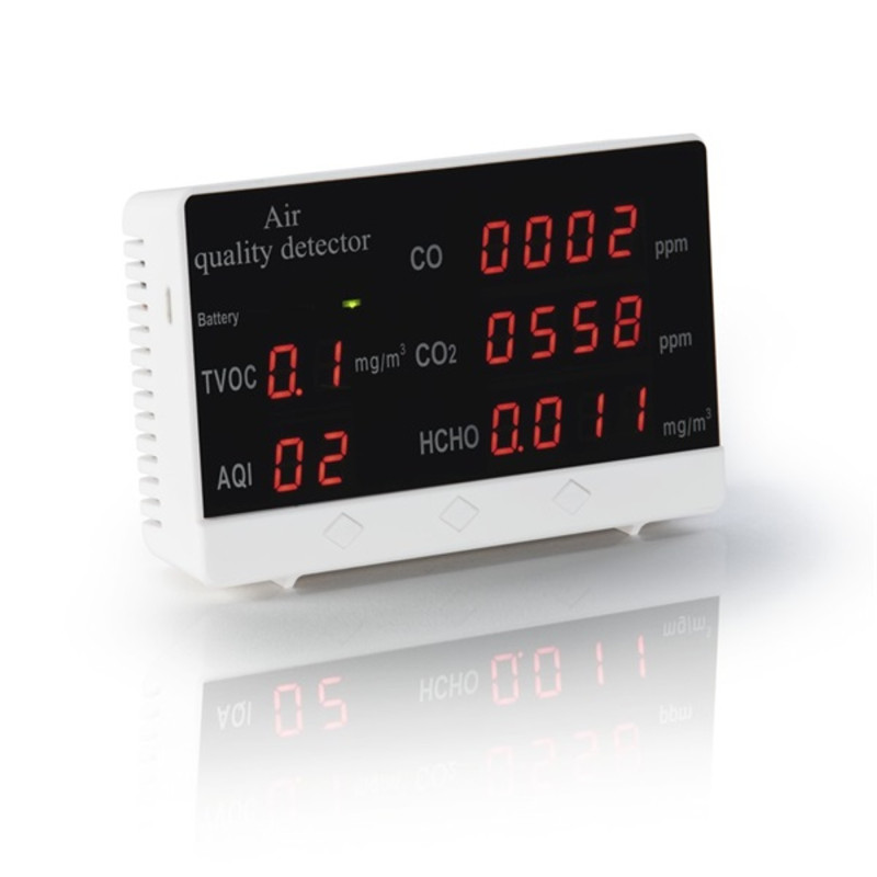 Hama Air quality detector incl. CO2, HCHO, TVOC measuring function Időjárás Állomás White Hama Air quality detector incl. CO2, HCHO, TVOC measuring function Időjárás Állomás White