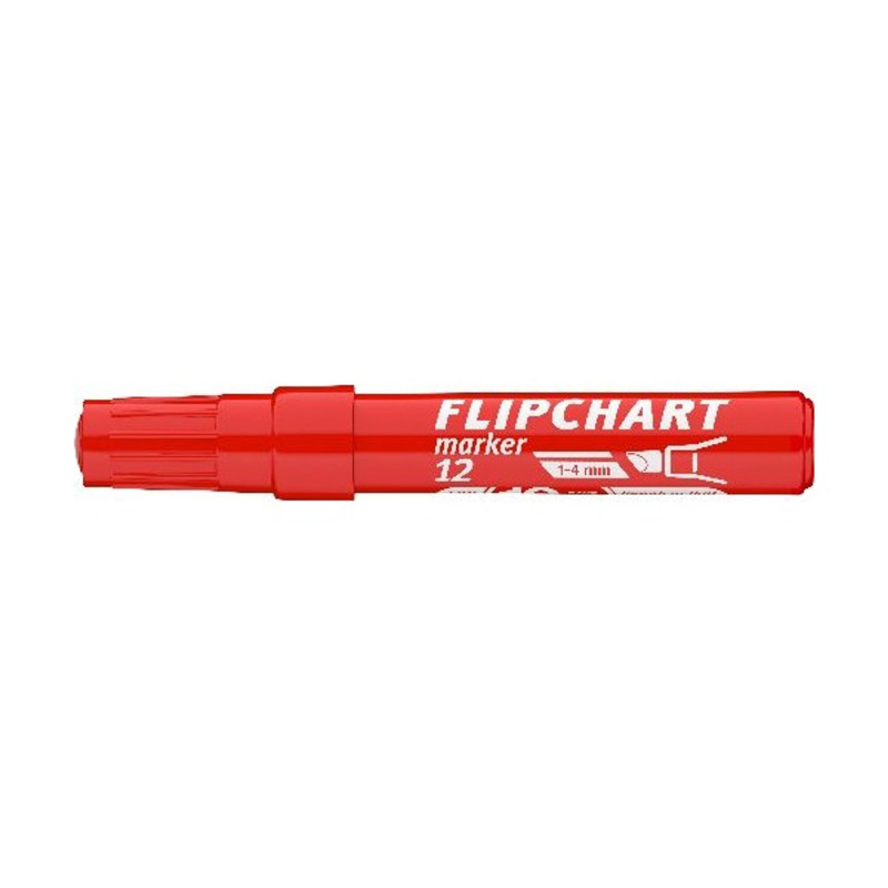 ICO Flipchart 12 piros marker ICO Flipchart 12 piros marker