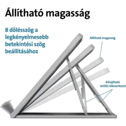 Kensington K50421EU SmartFit Easy Riser Go 14" állítható ergonomiai laptop állvány