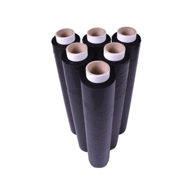 Kézi 23 mic. fekete stretch fólia Kézi 23 mic. fekete stretch fólia