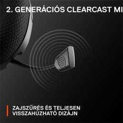 Steelseries Arctis Nova 1P gaming fejhallgató headset fekete