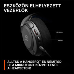 Steelseries Arctis Nova 1P gaming fejhallgató headset fekete