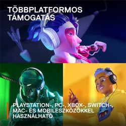 SteelSeries Arctis Nova 1P gaming headset fehér (61612)