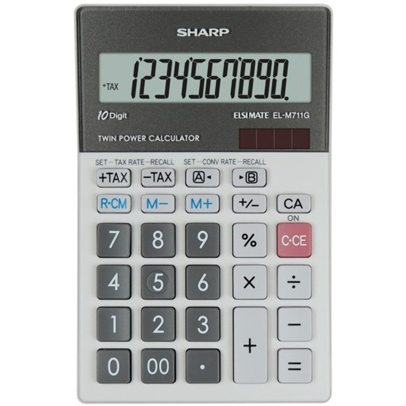 Sharp ELM711PGGY napelemes asztali számológép Sharp ELM711PGGY napelemes asztali számológép