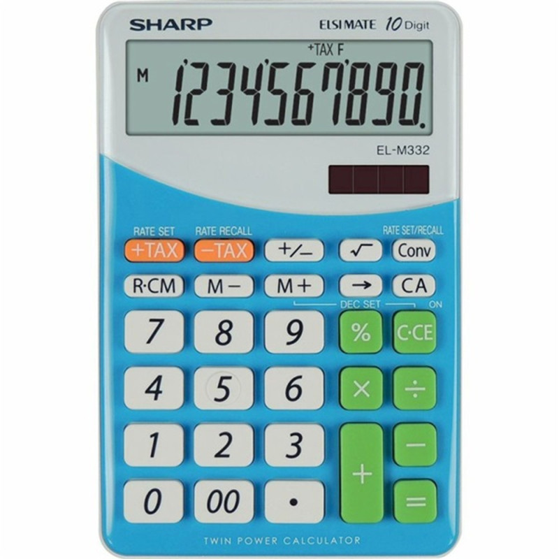 Sharp ELM332BBL napelemes asztali számológép Sharp ELM332BBL napelemes asztali számológép