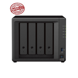 SYNOLOGY NAS 4 Fiókos AMD Ryzen R1600 2x2,6GHz, 4GB DDR4 ECC, 2x1GbE, 2xUSB3.2 - DS923+