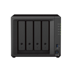 SYNOLOGY NAS 4 Fiókos AMD Ryzen R1600 2x2,6GHz, 4GB DDR4 ECC, 2x1GbE, 2xUSB3.2 - DS923+