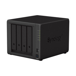 SYNOLOGY NAS 4 Fiókos AMD Ryzen R1600 2x2,6GHz, 4GB DDR4 ECC, 2x1GbE, 2xUSB3.2 - DS923+