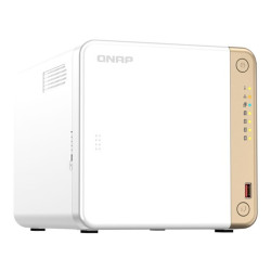 4-Bay desktop NAS, Intel® Celeron® N4505 dual-core, 2GB DDR4 SODIMM RAM (2 x DDR