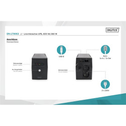 Digitus DN-170063 Line-Interactive 600VA UPS