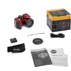 Kodak PixPro AZ425 digitális fényképezőgép piros