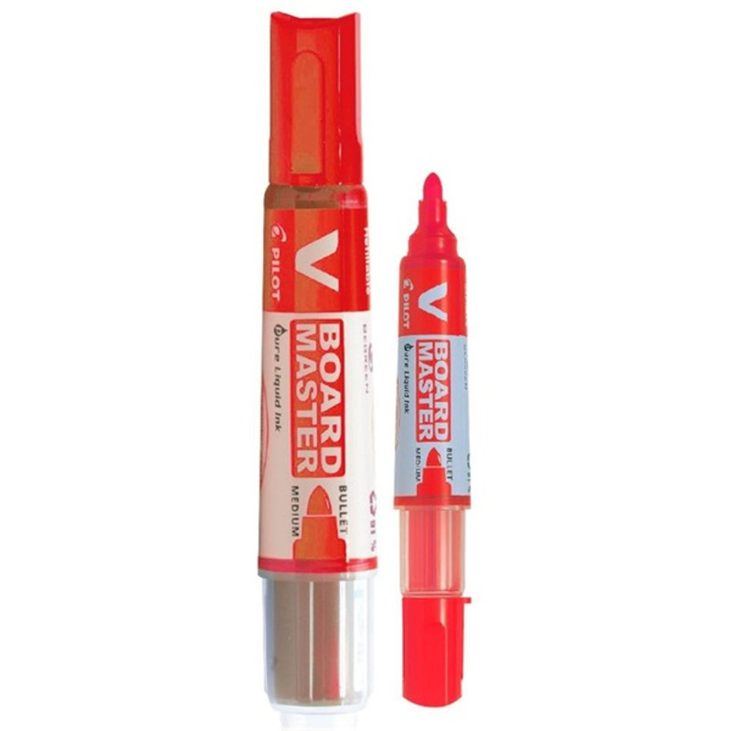 Pilot BeGreen V-Board Master 10 db/csomag piros táblamarker Pilot BeGreen V-Board Master 10 db/csomag piros táblamarker