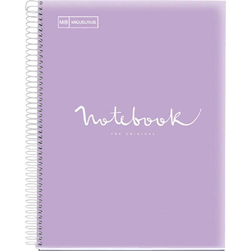 Miquelrius Emotions A4 PP 5x24 lapos levendula kockás spirálfüzet Miquelrius Emotions A4 PP 5x24 lapos levendula kockás spirálfüzet