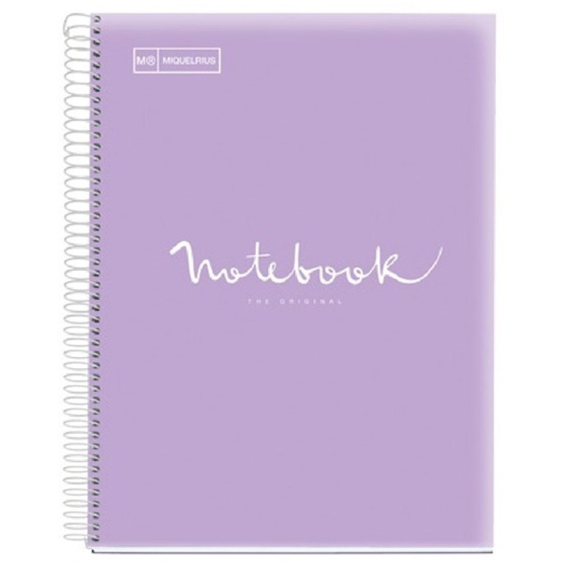 Miquelrius Emotions A5 PP 120 lapos levendula kockás spirálfüzet Miquelrius Emotions A5 PP 120 lapos levendula kockás spirálfüzet