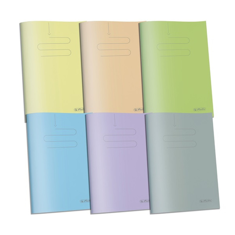 Herlitz PP A5 60lapos sima vegyes színű füzet Herlitz PP A5 60lapos sima vegyes színű füzet