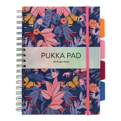 Pukka Pad Project Book Bloom B5 PP 200 oldalas vonalas spirálfüzet