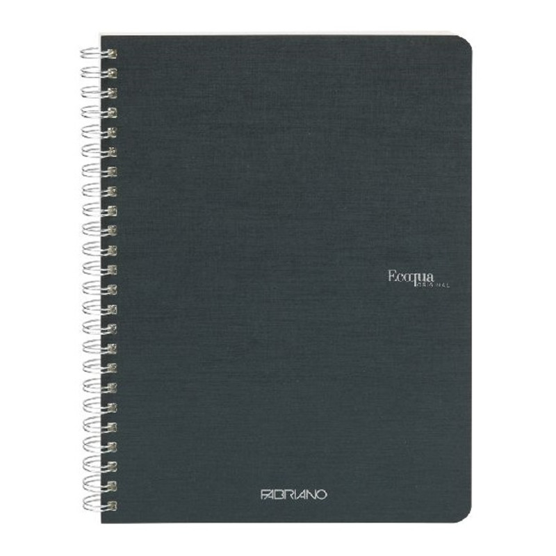 Fabriano Ecoqua A5 70lapos sötétzöld sima spirálfüzet Fabriano Ecoqua A5 70lapos sötétzöld sima spirálfüzet