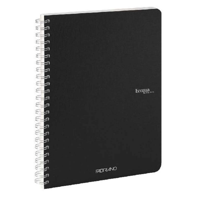 Fabriano Ecoqua A5 70lapos fekete kockás spirálfüzet Fabriano Ecoqua A5 70lapos fekete kockás spirálfüzet