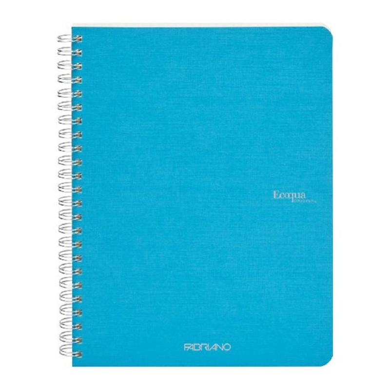 Fabriano Ecoqua A5 70lapos türkiz kockás spirálfüzet Fabriano Ecoqua A5 70lapos türkiz kockás spirálfüzet