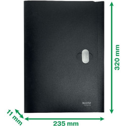 Leitz Recycle A4 PP fekete 3-pólyás mappa