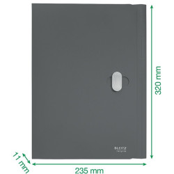 Leitz Recycle karbonsemleges zárható 3-pólyás mappa piros (46220025)