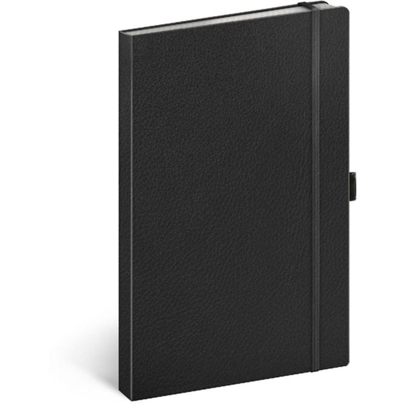 Realsystem Vivella 13 × 21 cm Black vonalas notesz Realsystem Vivella 13 × 21 cm Black vonalas notesz