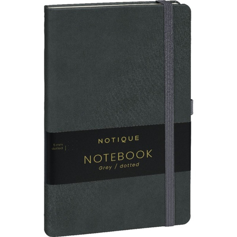 Realsystem Vivella 13 × 21 cm Gray pontozott notesz Realsystem Vivella 13 × 21 cm Gray pontozott notesz