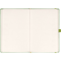 Realsystem Vivella 13 × 21 cm Green pontozott notesz