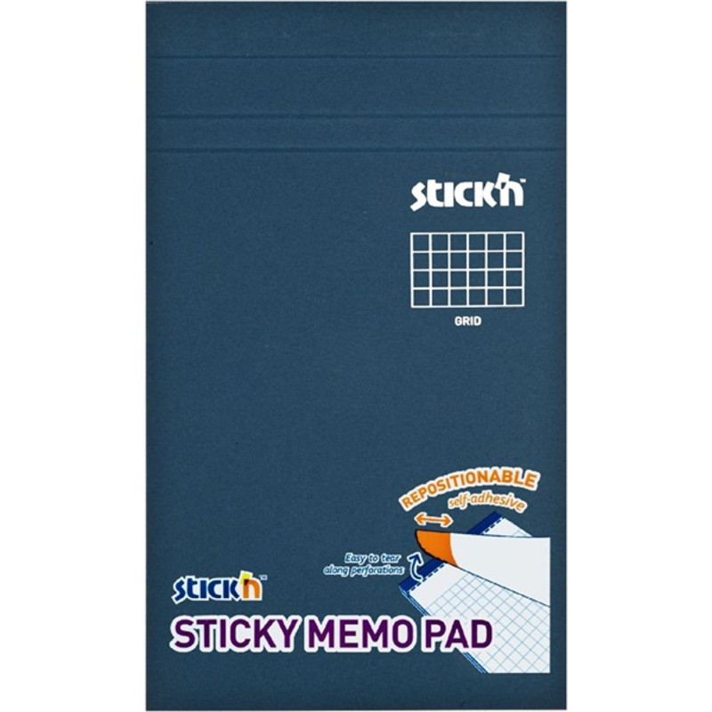 Stick`N 190,5x114 mm 50 lap/tömb négyzetrácsos fehér öntapadó jegyzetfüzet Stick`N 190,5x114 mm 50 lap/tömb négyzetrácsos fehér öntapadó jegyzetfüzet
