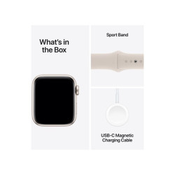 APPLE Watch SE3 GPS 40mm Starlight Alu Case w Starlight Sport Band - S/M
